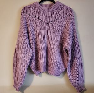 Elodie Lavender Knit Sweater